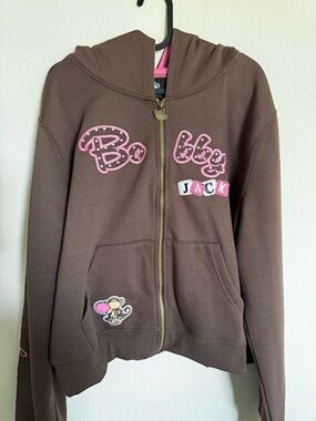 New Women’s Bobby Jack Don't Burst My Bubble Cropped Hoodie Size 1X - Worn once!